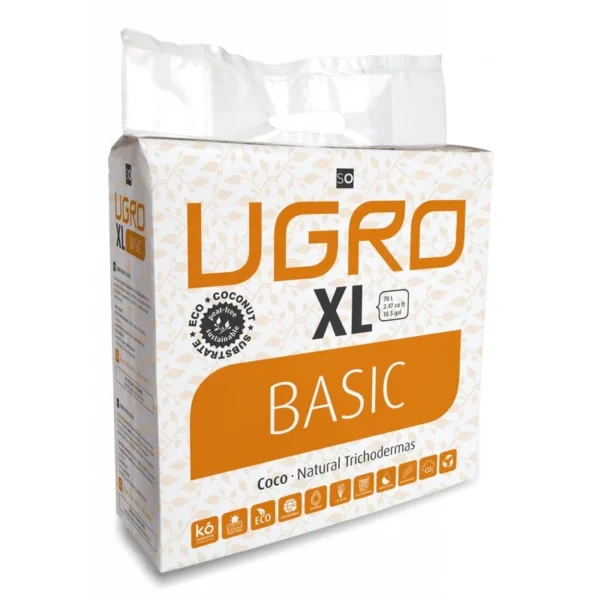 Ugro Compressed Brick 100% coco peat XL Basic 70L