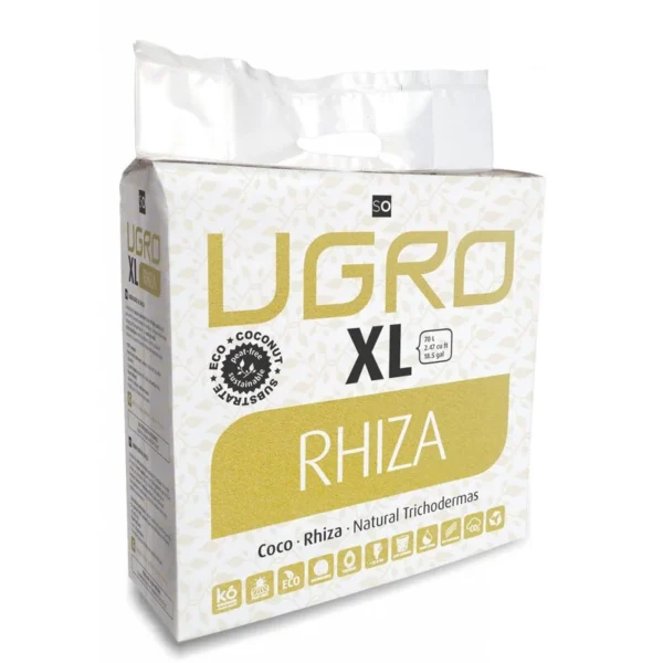 Ugro Compressed Brick 100% coco peat, XL Rhiza 70 Liter